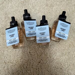 NEW NWT 4 Bath & Body Works Refills-Coconut Linen